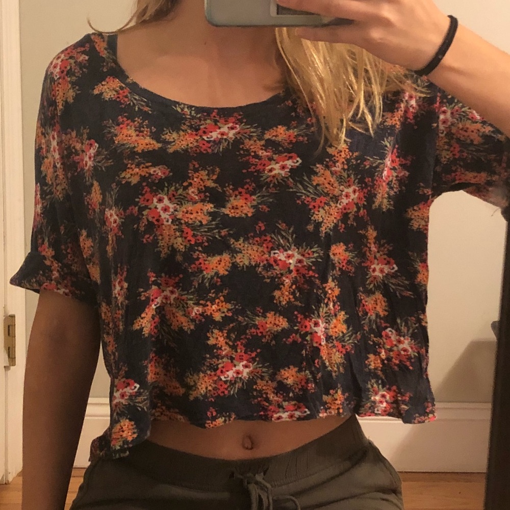 Floral crop top